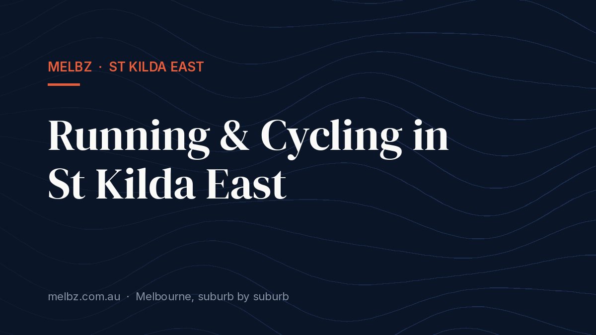 Title card: Running & Cycling in St Kilda East