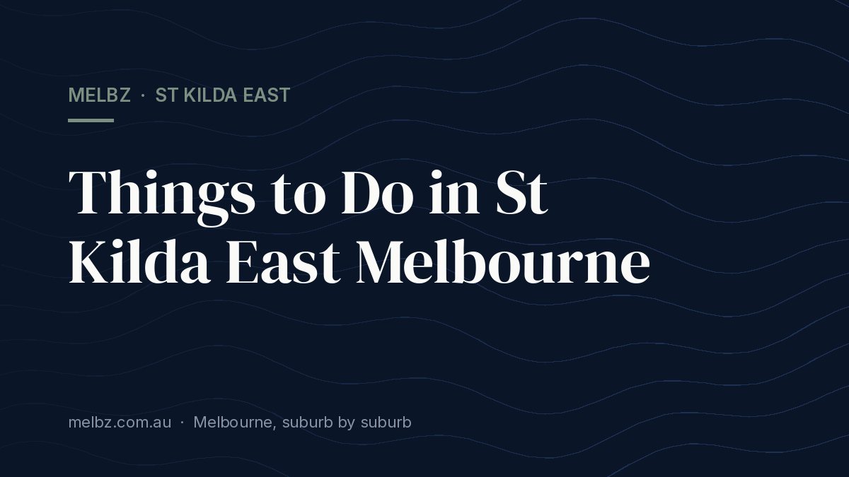 Title card: Things to Do in St Kilda East Melbourne