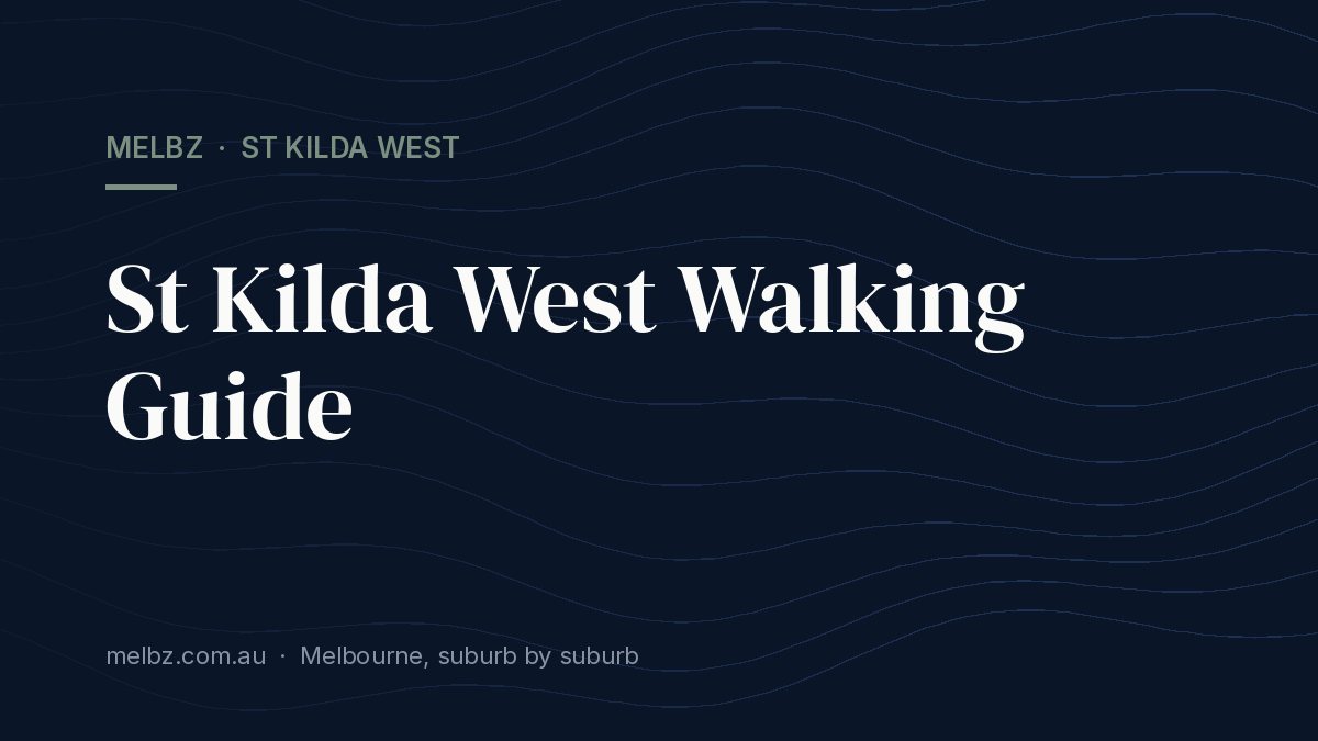 Title card: St Kilda West Walking Guide
