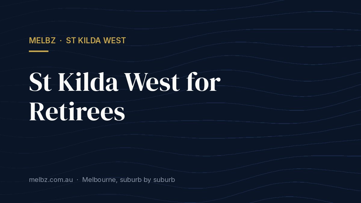 Title card: St Kilda West for Retirees