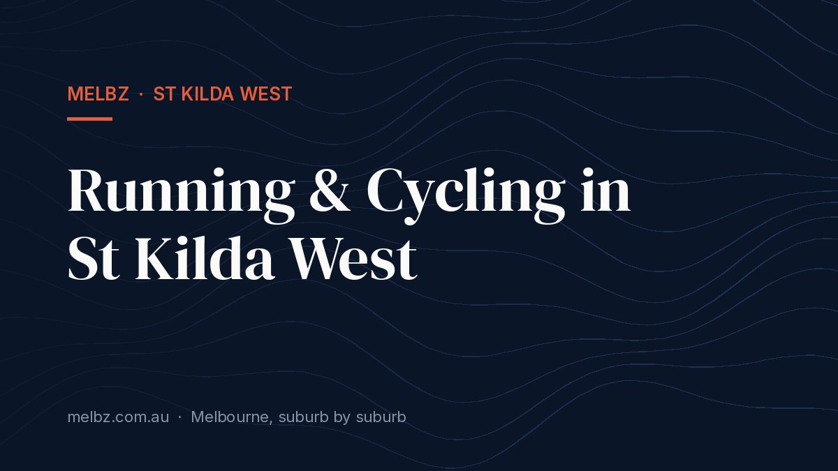 Title card: Running & Cycling in St Kilda West