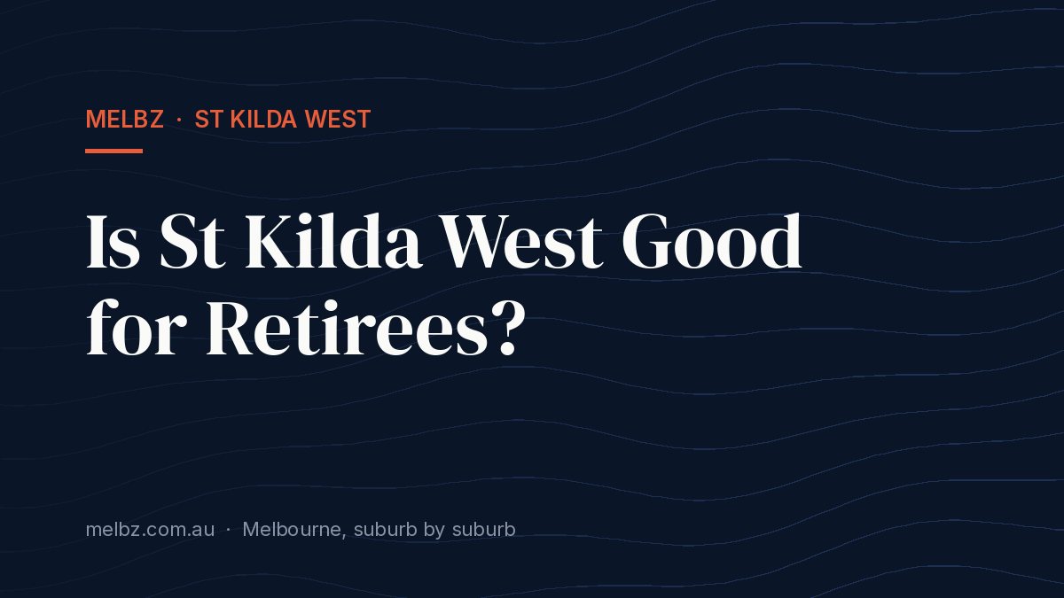 Title card: Is St Kilda West Good for Retirees?