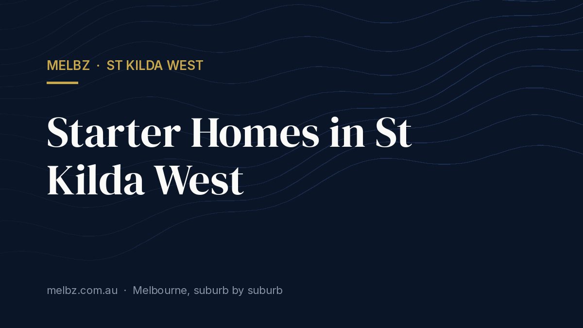 Title card: Starter Homes in St Kilda West