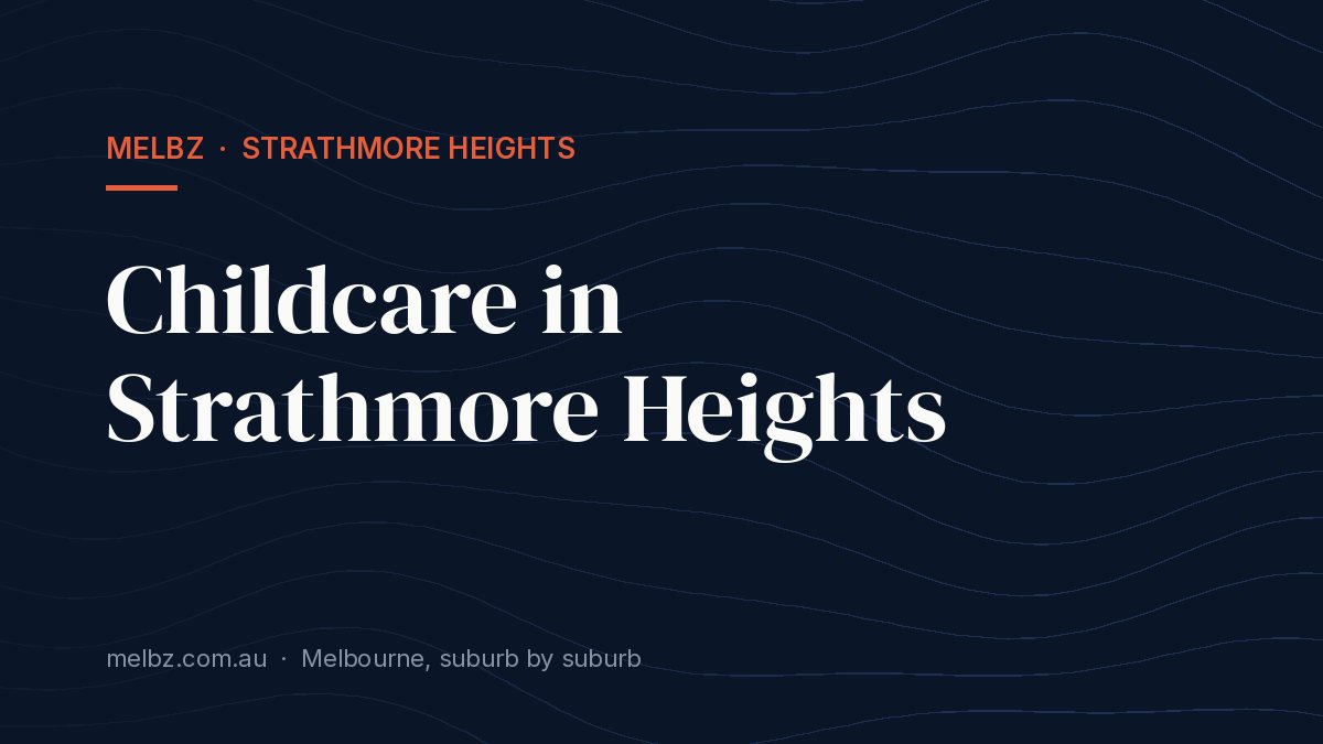 Title card: Childcare in Strathmore Heights