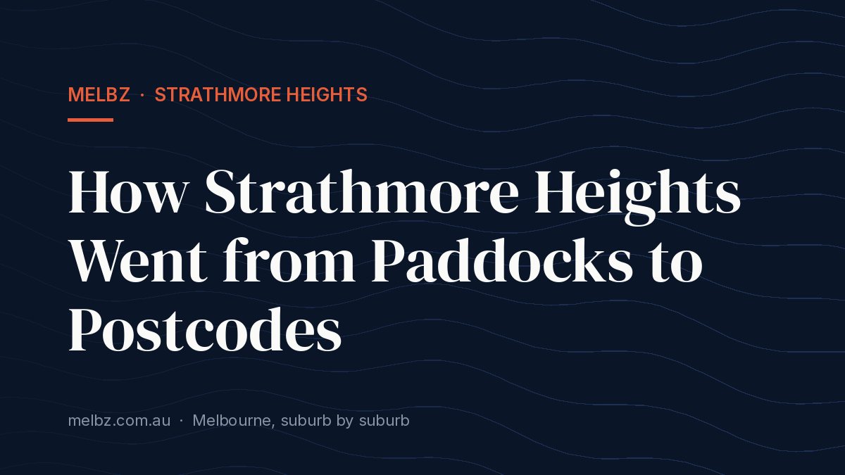 Title card: How Strathmore Heights Went from Paddocks to Postcodes