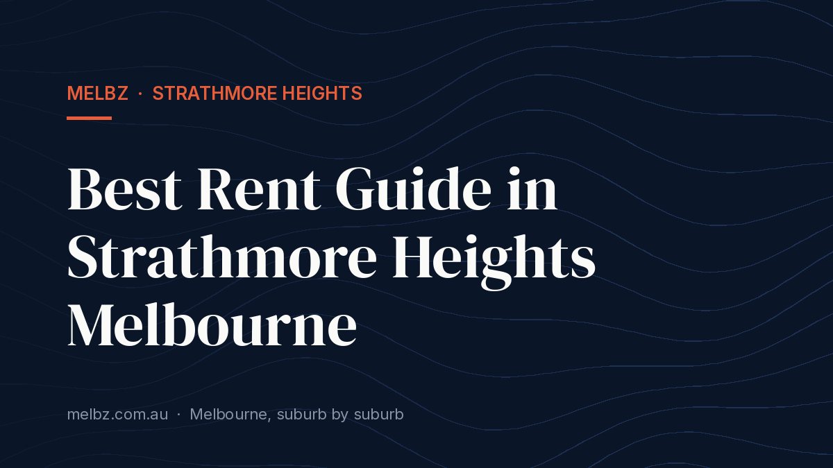 Title card: Best Rent Guide in Strathmore Heights Melbourne