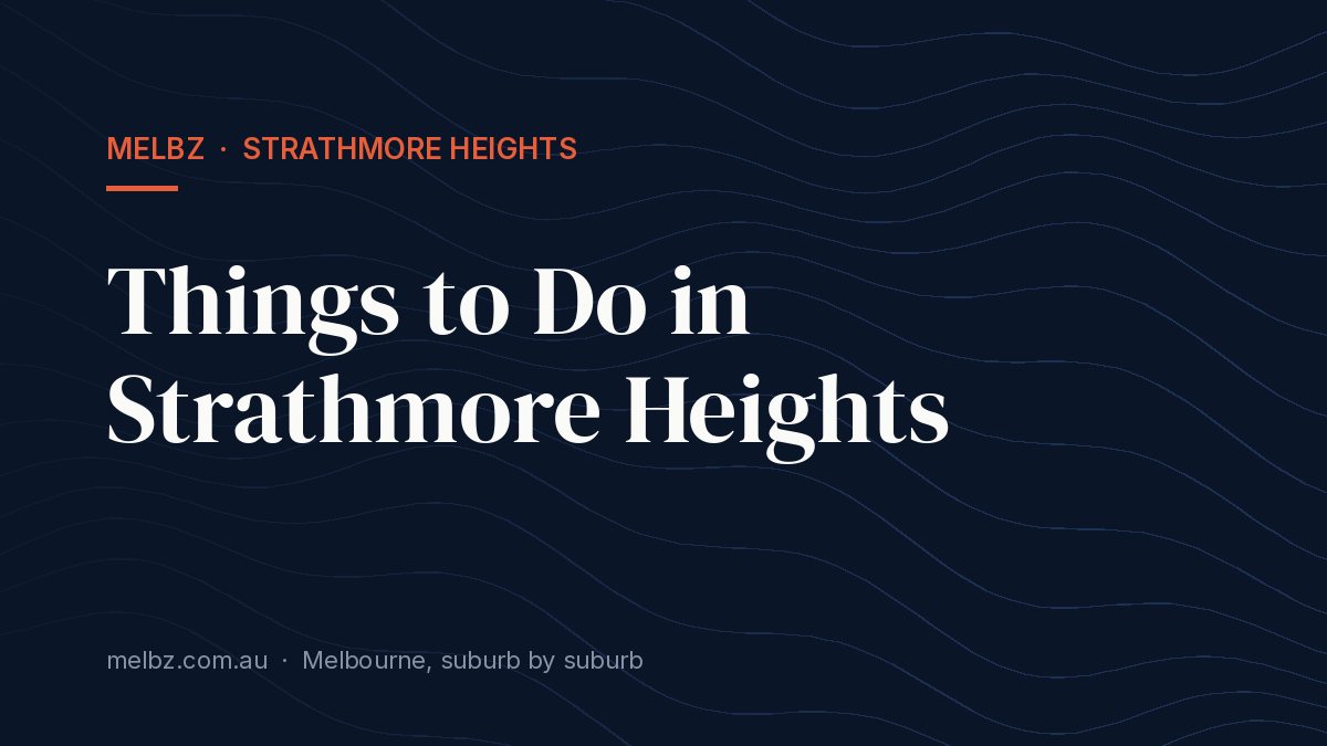 Title card: Things to Do in Strathmore Heights