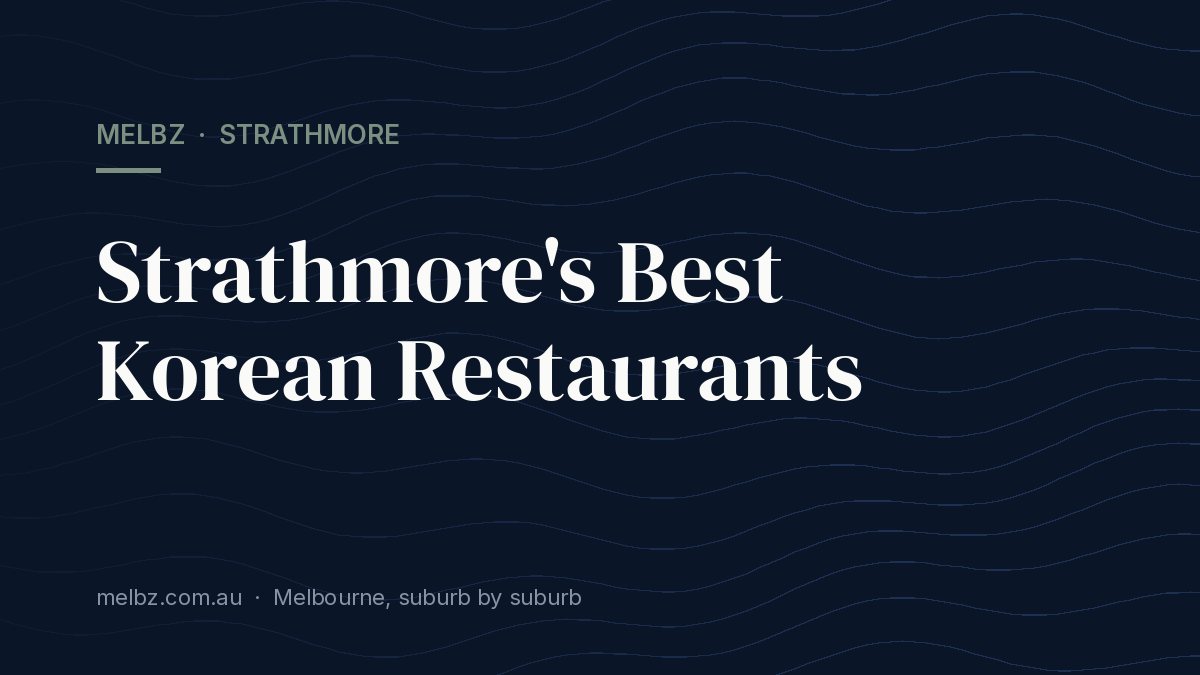 Title card: Strathmore's Best Korean Restaurants