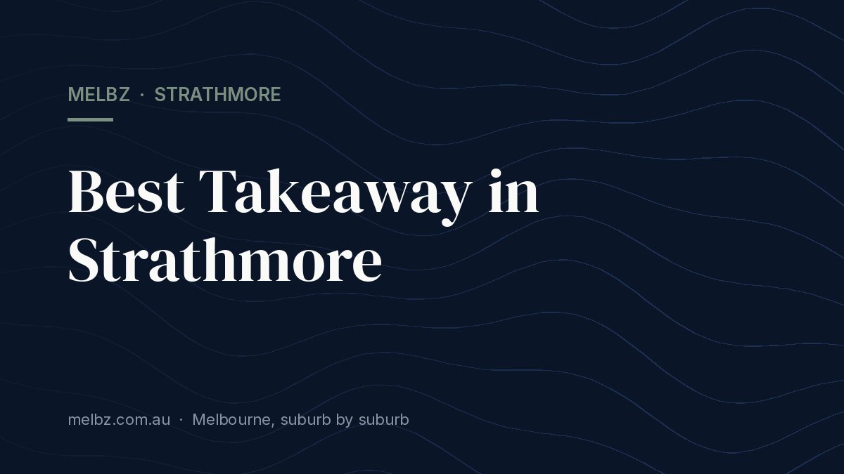 Title card: Best Takeaway in Strathmore