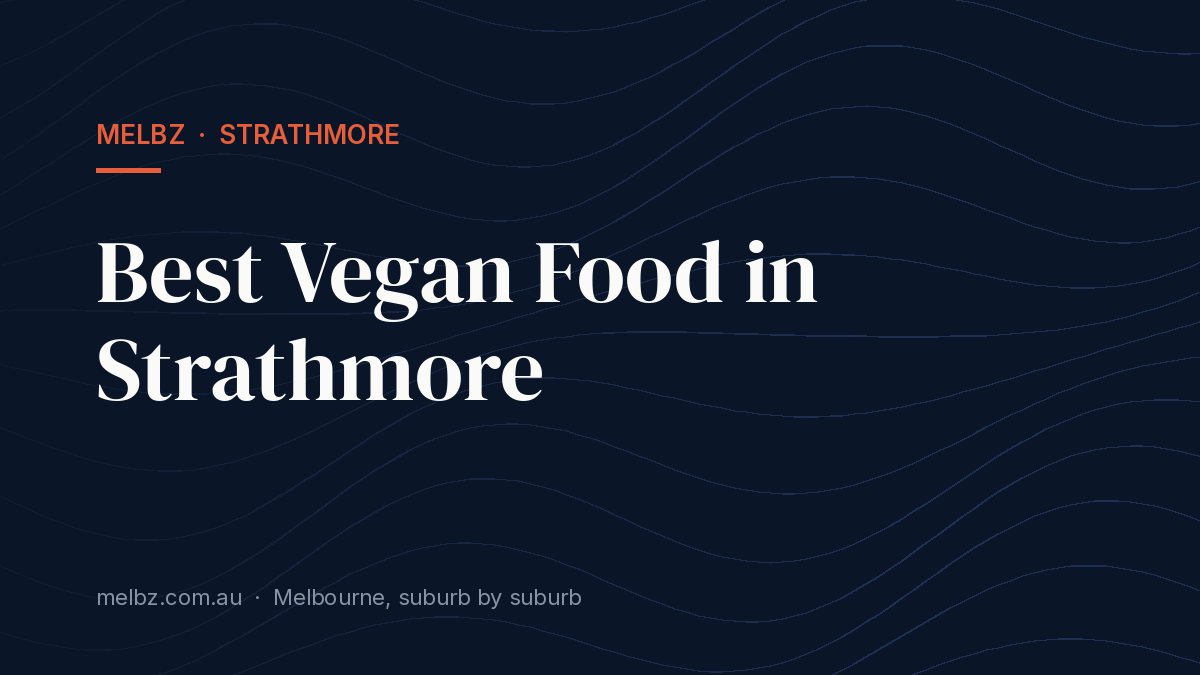 Title card: Best Vegan Food in Strathmore