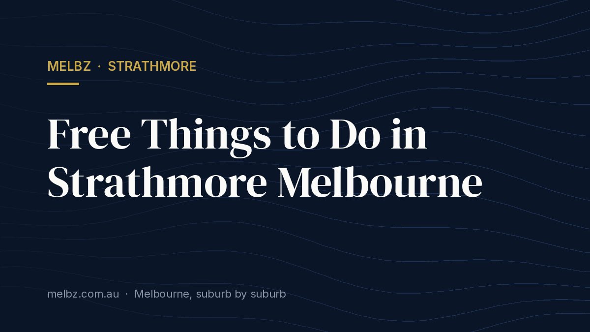 Title card: Free Things to Do in Strathmore Melbourne