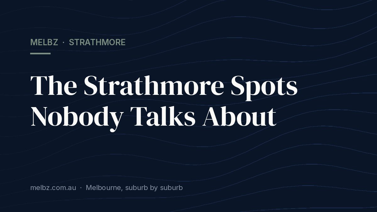 Title card: The Strathmore Spots Nobody Talks About