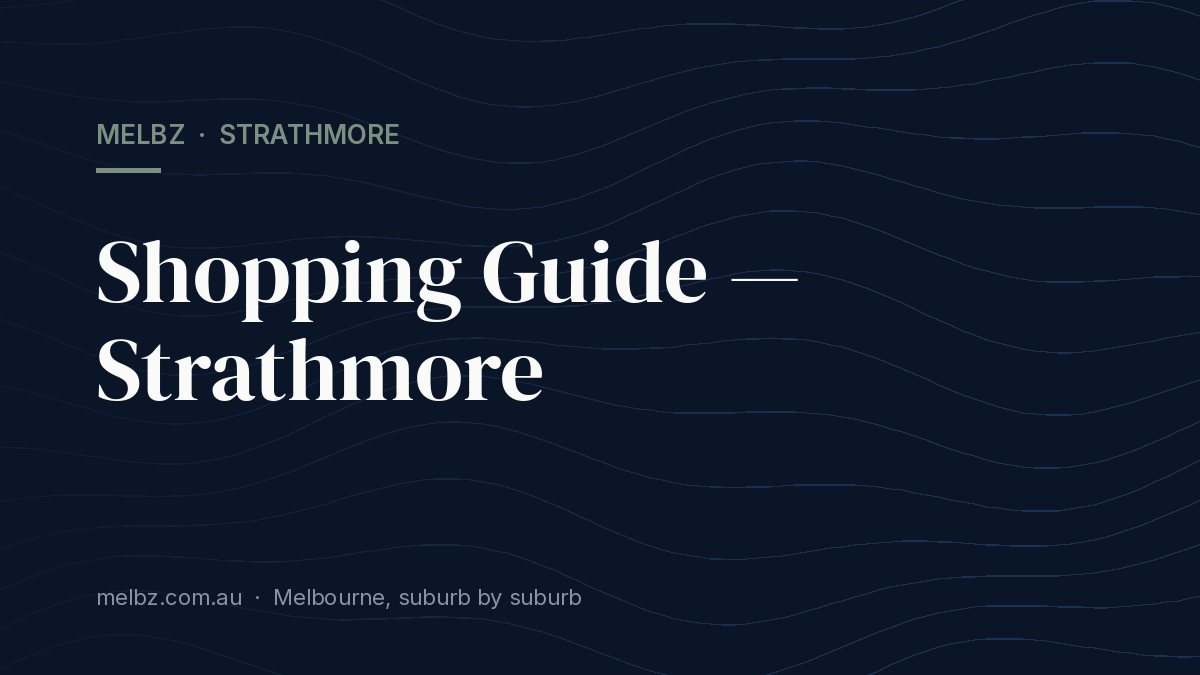 Title card: Shopping Guide — Strathmore