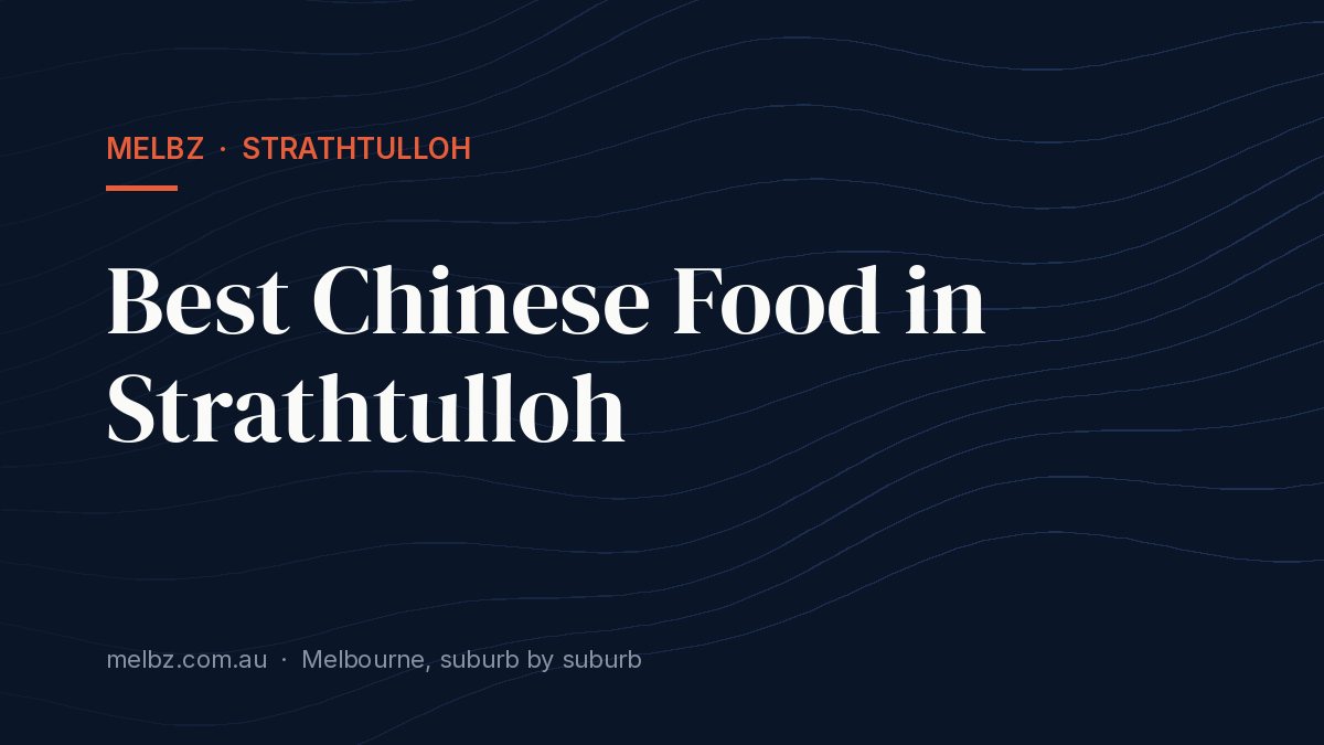 Title card: Best Chinese Food in Strathtulloh
