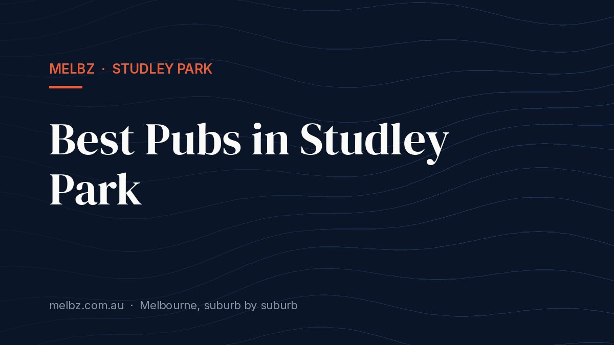 Title card: Best Pubs in Studley Park