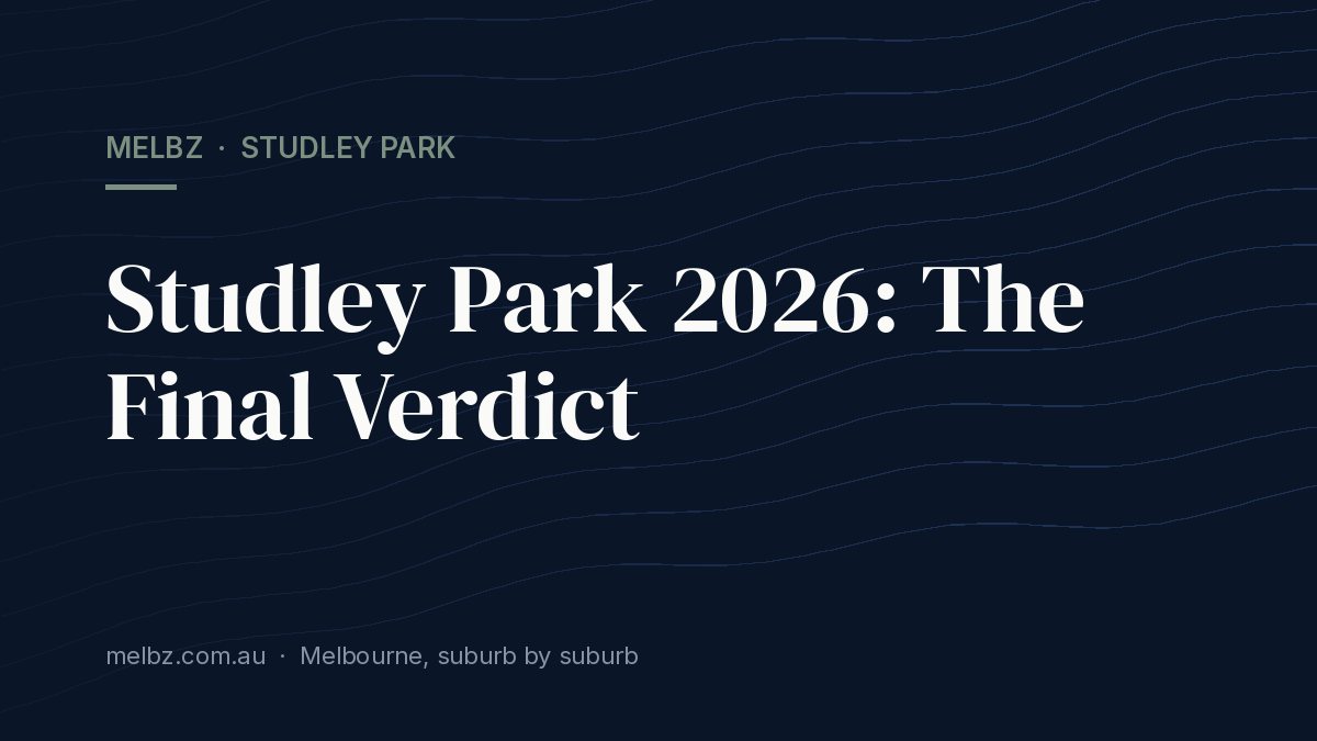 Title card: Studley Park 2026: The Final Verdict