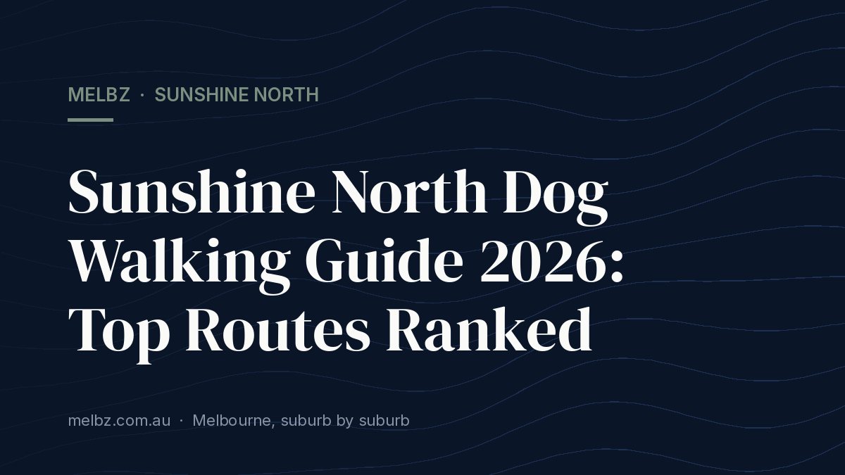 Title card: Sunshine North Dog Walking Guide 2026: Top Routes Ranked