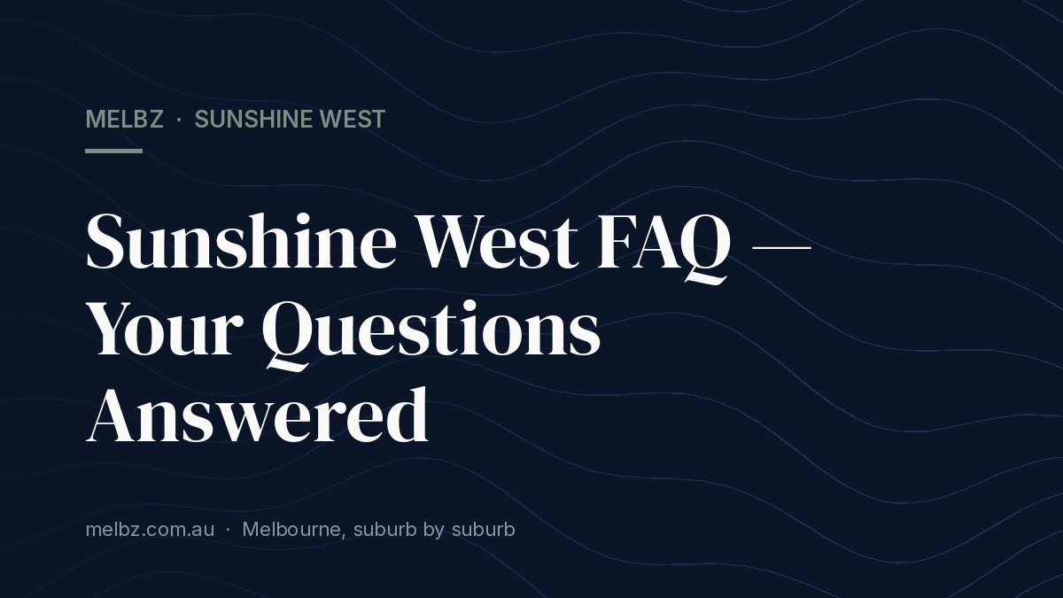 Title card: Sunshine West FAQ — Your Questions Answered