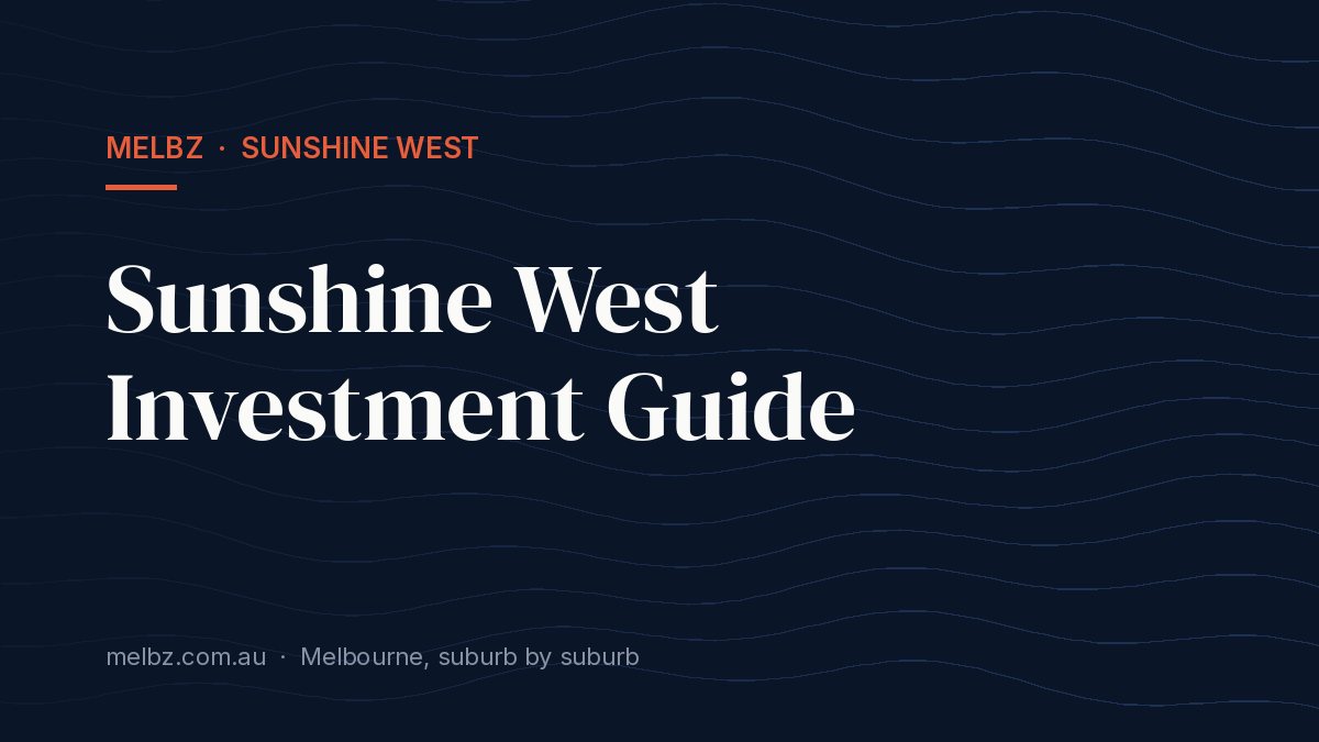 Title card: Sunshine West Investment Guide