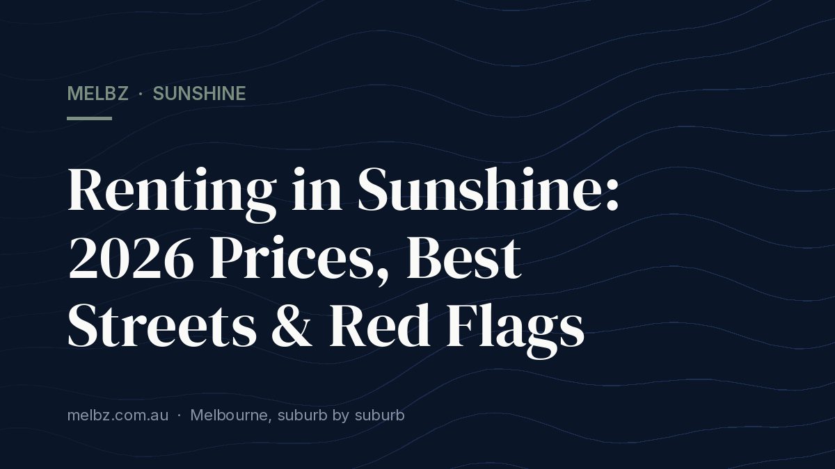 Title card: Renting in Sunshine: 2026 Prices, Best Streets & Red Flags
