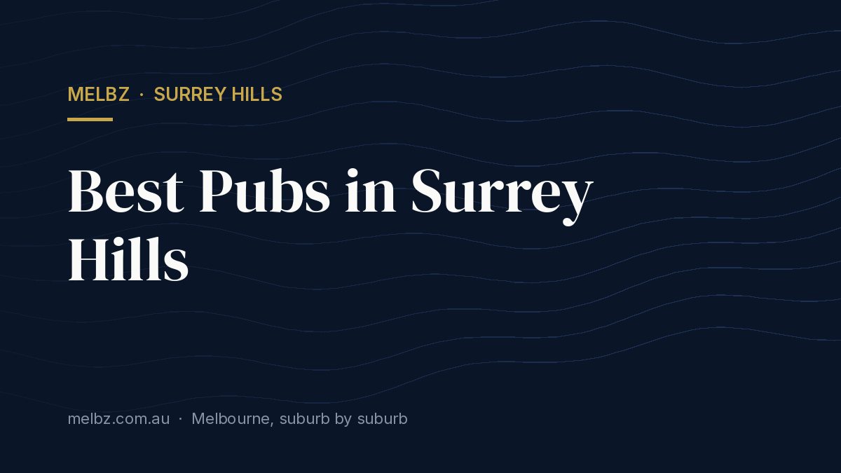 Title card: Best Pubs in Surrey Hills