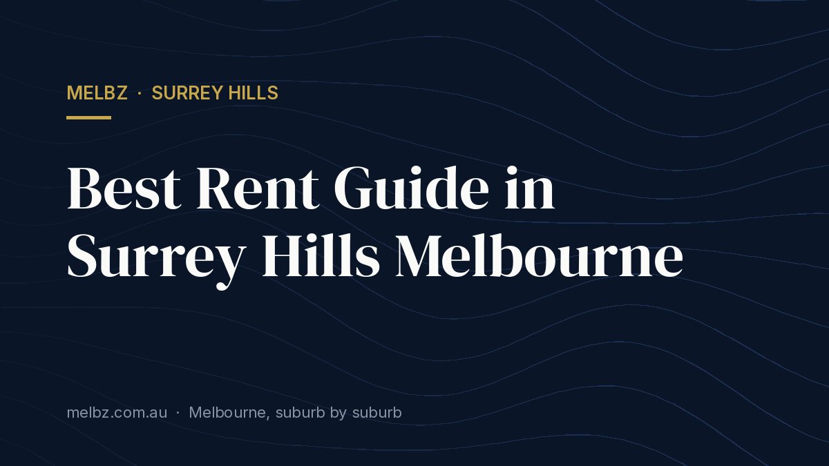 Title card: Best Rent Guide in Surrey Hills Melbourne
