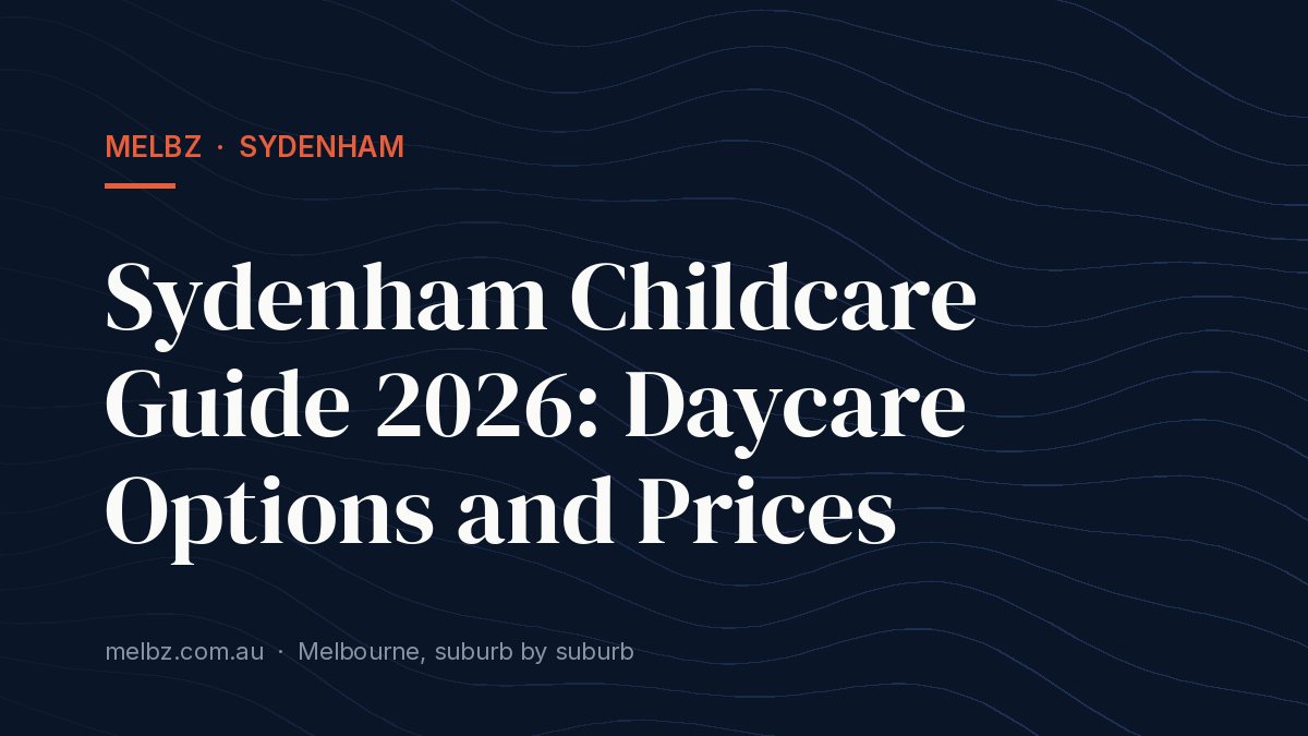 Title card: Sydenham Childcare Guide 2026: Daycare Options and Prices