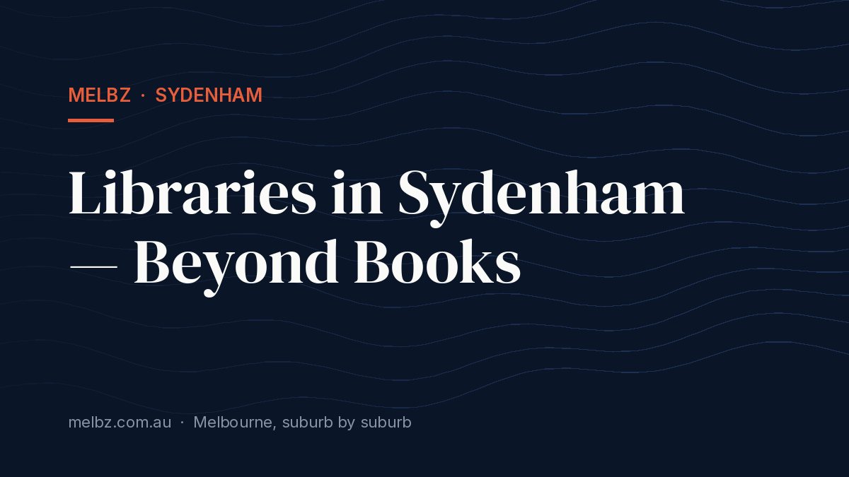 Title card: Libraries in Sydenham — Beyond Books