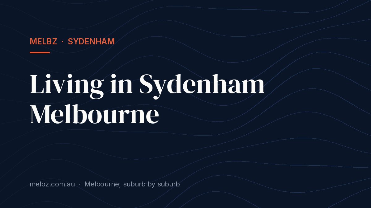 Title card: Living in Sydenham Melbourne