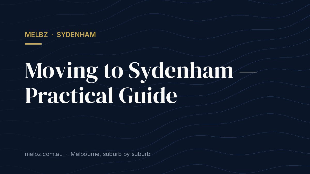 Title card: Moving to Sydenham — Practical Guide