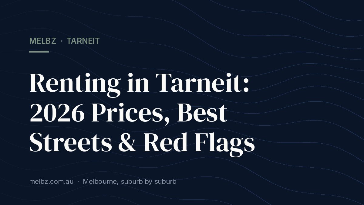 Title card: Renting in Tarneit: 2026 Prices, Best Streets & Red Flags