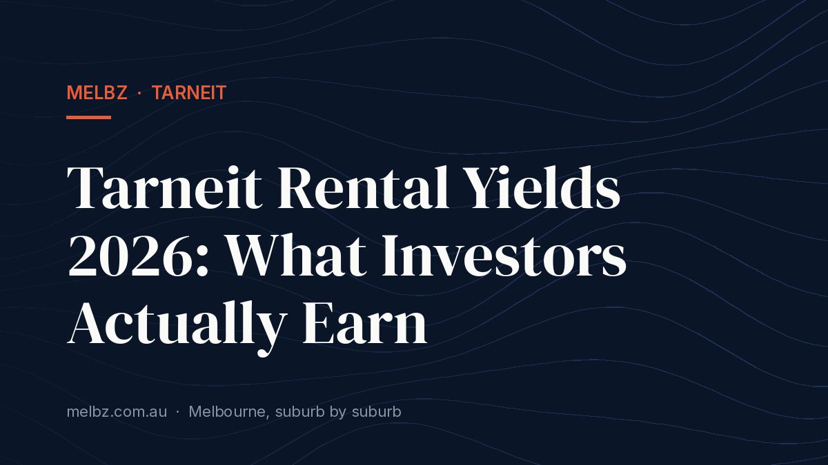 Title card: Tarneit Rental Yields 2026: What Investors Actually Earn