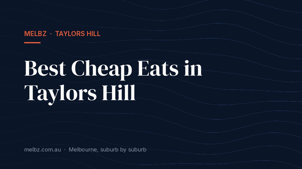Title card: Best Cheap Eats in Taylors Hill