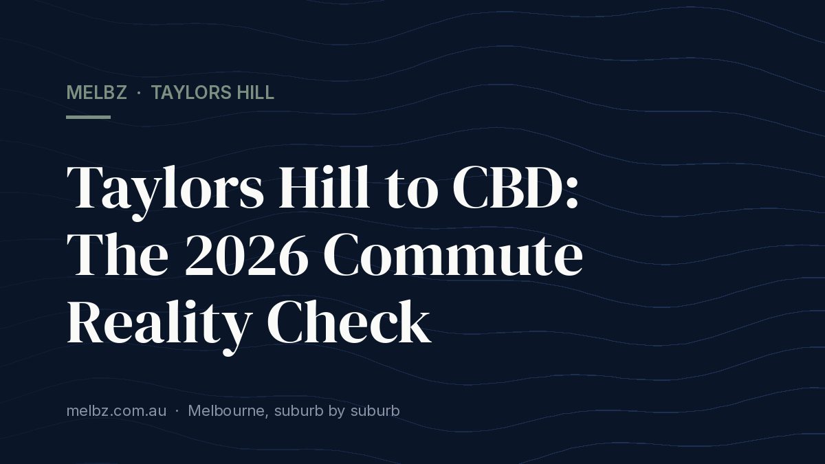 Title card: Taylors Hill to CBD: The 2026 Commute Reality Check