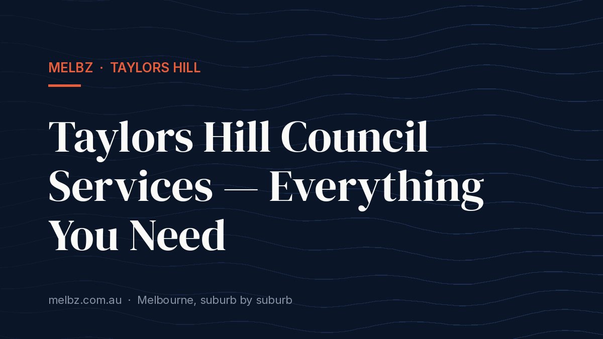 Title card: Taylors Hill Council Services — Everything You Need