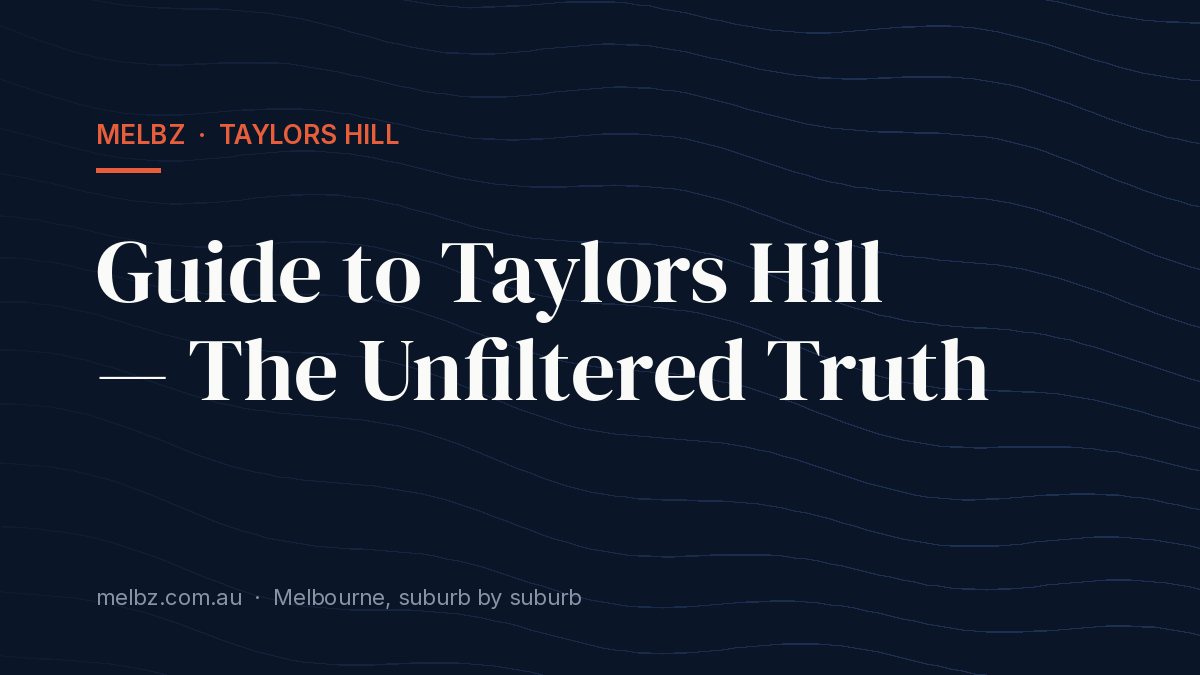 Title card: Guide to Taylors Hill — The Unfiltered Truth