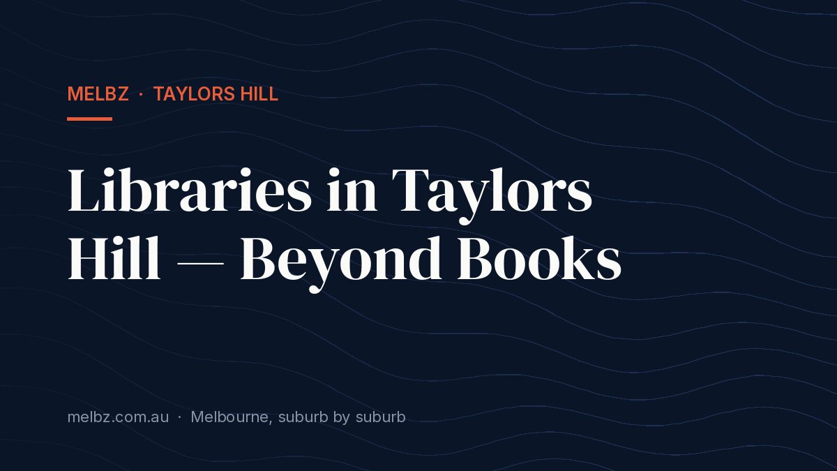Title card: Libraries in Taylors Hill — Beyond Books