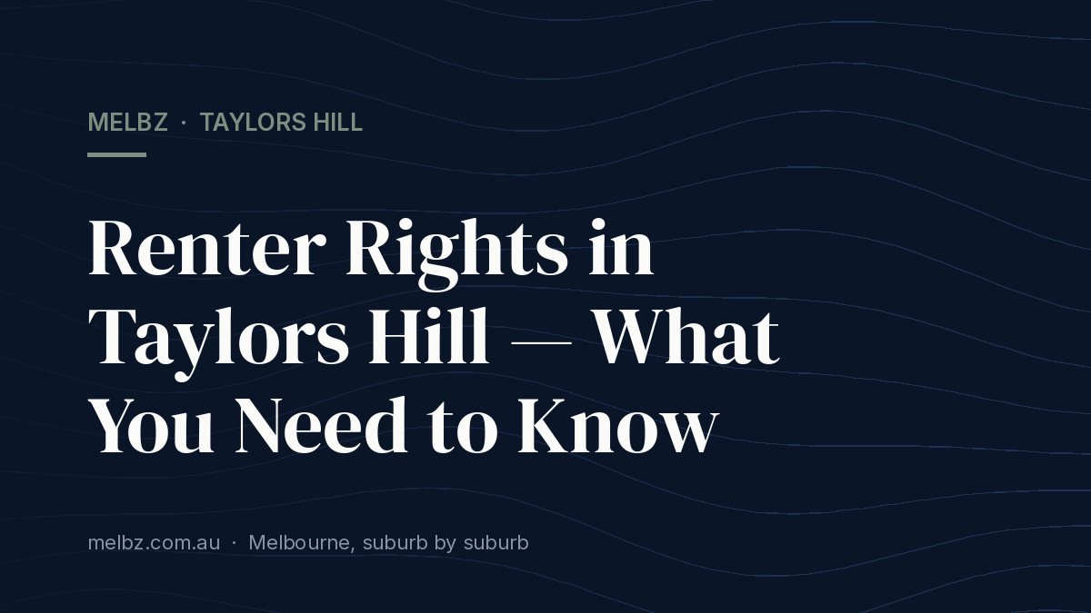 Title card: Renter Rights in Taylors Hill — What You Need to Know