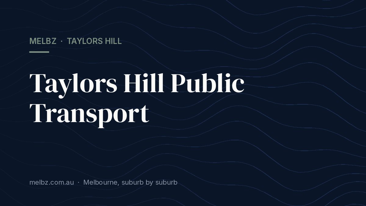 Title card: Taylors Hill Public Transport