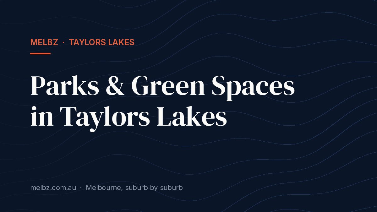 Title card: Parks & Green Spaces in Taylors Lakes