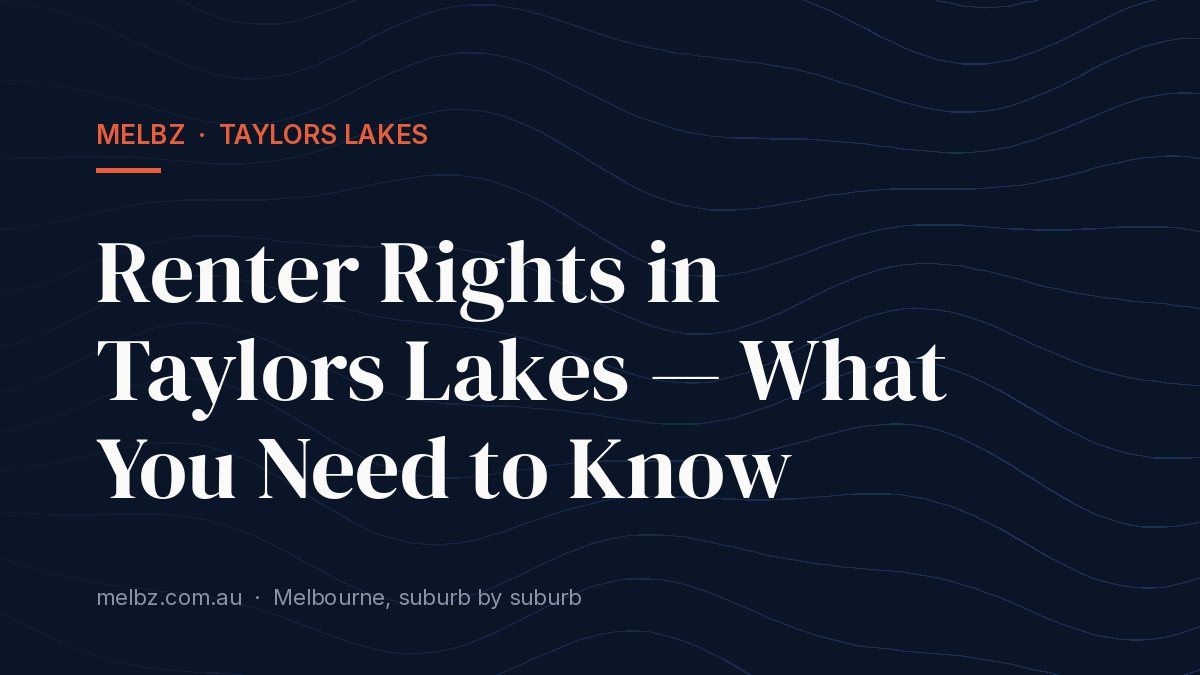 Title card: Renter Rights in Taylors Lakes — What You Need to Know