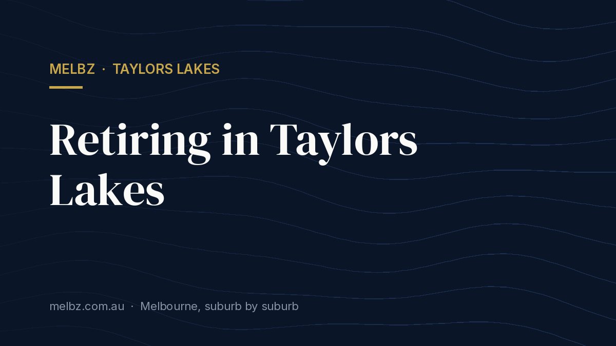 Title card: Retiring in Taylors Lakes