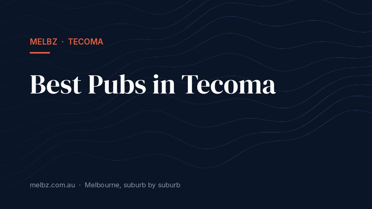 Title card: Best Pubs in Tecoma