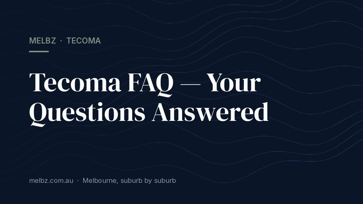 Title card: Tecoma FAQ — Your Questions Answered