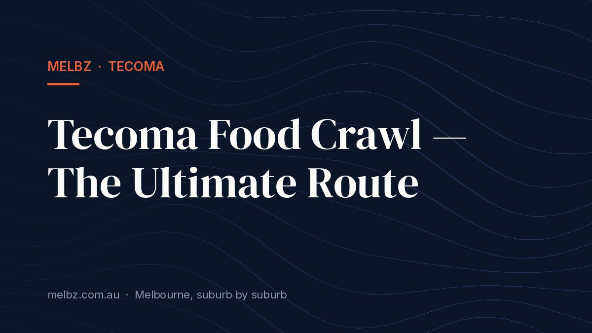 Title card: Tecoma Food Crawl — The Ultimate Route