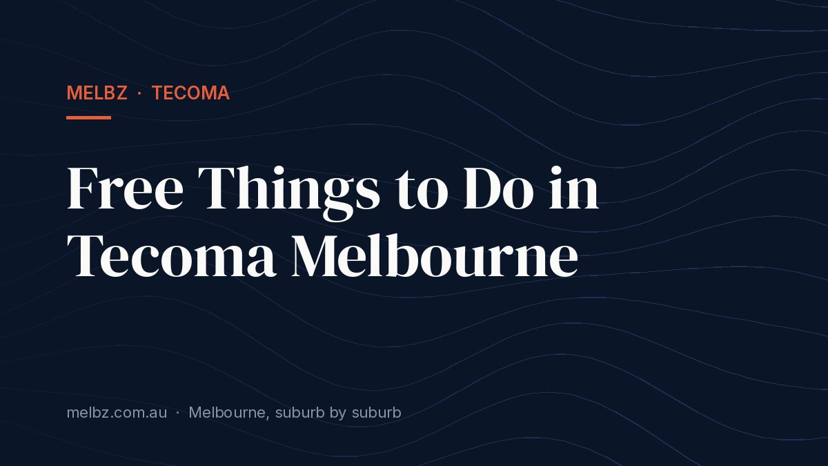 Title card: Free Things to Do in Tecoma Melbourne