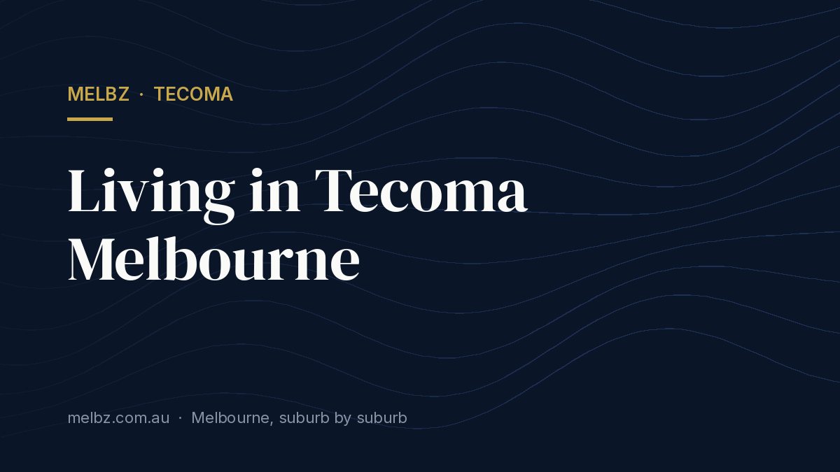 Title card: Living in Tecoma Melbourne