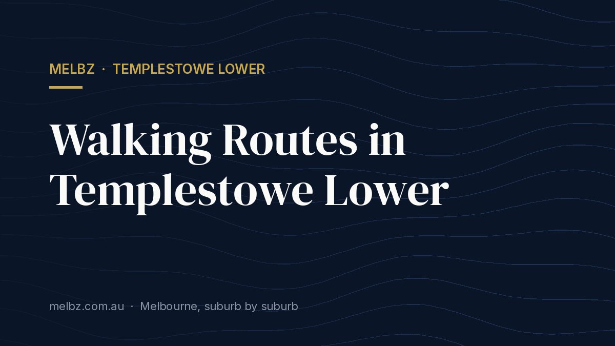 Title card: Walking Routes in Templestowe Lower