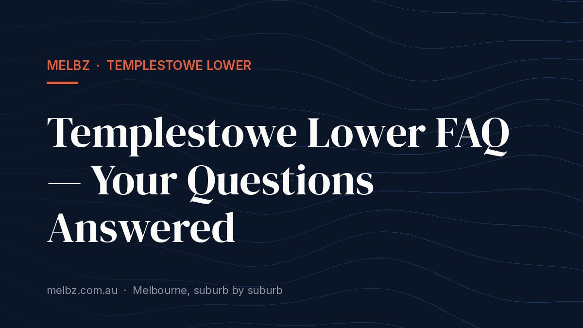 Title card: Templestowe Lower FAQ — Your Questions Answered