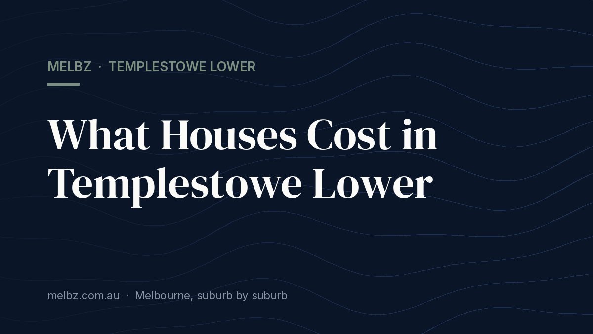 Title card: What Houses Cost in Templestowe Lower